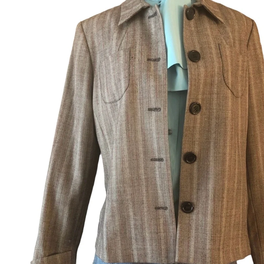 Vintage 1980’s Harve Benard Lightweight Wool Blazer/Jacket, Loose Fitting, 12, L